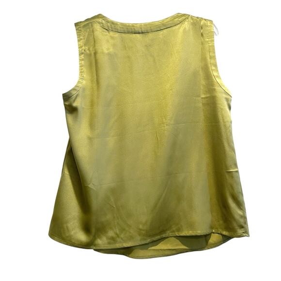 Kasper Green Sleeveless Tank Top Shell Blouse Business Casual Petite Large PL - Picture 13 of 15